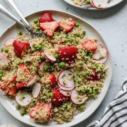 Strawberry Quinoa Salad with Zesty Lime Tahini