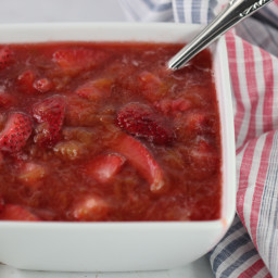 Strawberry Rhubarb Sauce with Video