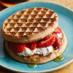 Strawberry-Ricotta Waffle Sandwich Recipe