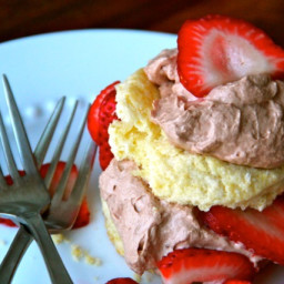 Strawberry Shortcake with Nutella Whipped Cream