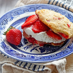 Strawberry Shortcakes made with Strawberry Biscuits