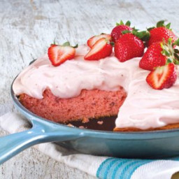 Strawberry Skillet Cake
