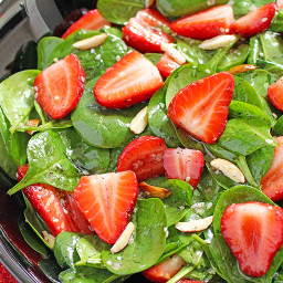 Strawberry Spinach Almond Salad