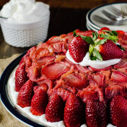 Strawberry Upside-Down Cheesecake