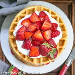 Strawberry Waffle Cake #SundaySupper