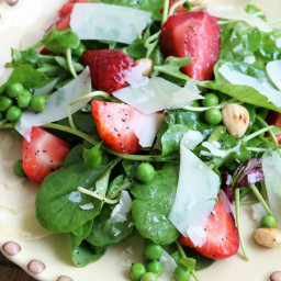 Strawberry, Watercress and Fresh Pea Salad