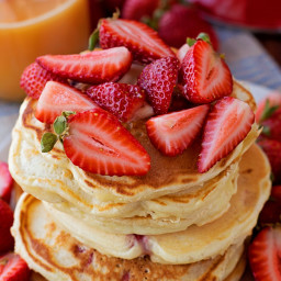 Strawberry Yogurt Pancakes