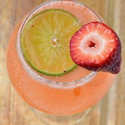 Strawberry & Lime Moscato Punch