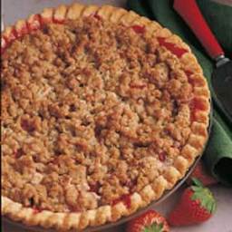 Strawberry/Rhubarb Crumb Pie  