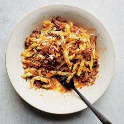Strozzapreti with Oxtail Ragù and Horseradish Crumbs