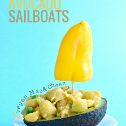 Stuffed Avocado Sailboats