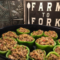 Stuffed Bell Peppers; Garden to Table Recipe