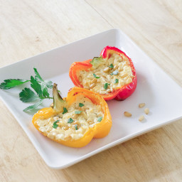 Stuffed Bell Peppers With Goat Cheese