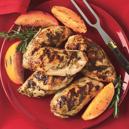 Stuffed Chicken Breasts with Rosemary-Orange Dressing