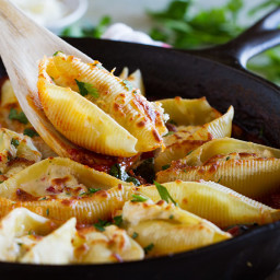Stuffed Pasta Shells with Easy Bolognese Sauce