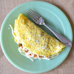Stuffed Pepper Omelet - Low Carb Breakfast