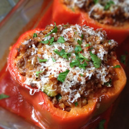 Stuffed Peppers with Beef and Bulgur Wheat