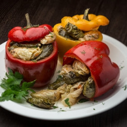Stuffed Peppers with Cabbage Rolls