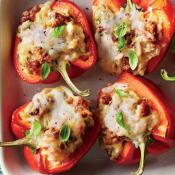 Stuffed Peppers with Grits and Sausage Recipe