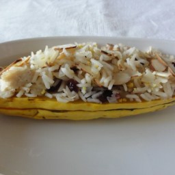 Stuffed Small Squashes with American Rice Pilaf