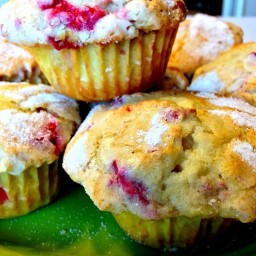 Sugar Crusted Raspberry Muffins