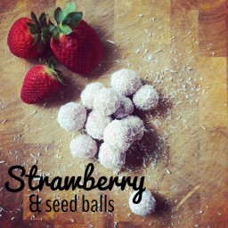 Sugar Free Strawberry and Seed Balls