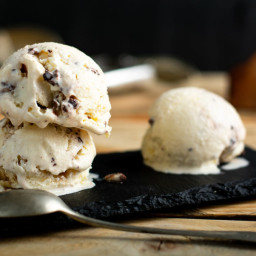 Sugar Free Vanilla Ice Cream Recipe with Chocolate Chips