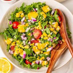 Summer Corn & Arugula Salad