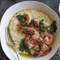 Summer Corn Risotto with Shrimp