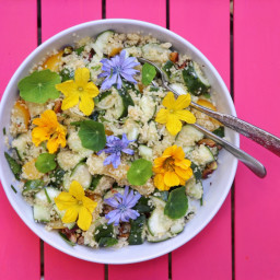 Summer Cous Cous with Flowers
