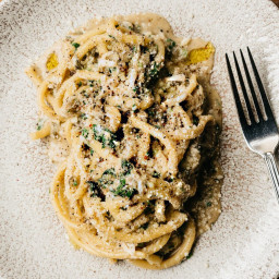 Summer Crab Carbonara with Lemons and Capers