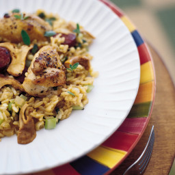 Summer Jambalaya with Chicken and Spicy Sausage