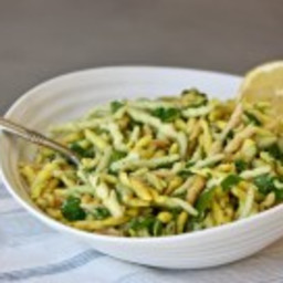 Summer Lemon Pasta Salad with Spinach