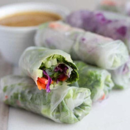 Summer Rolls with Almond Dipping Sauce