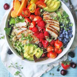 Summer Salad Recipe with Creamy Poppy Seed Dressing