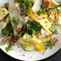 Summer Squash and Red Quinoa Salad with Walnuts