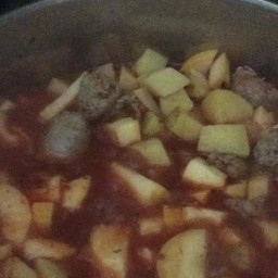Summer Squash and Sausage Stew
