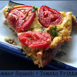 Summer Squash + Tomato Frittata