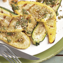 Summer Squash with Jalapeño, Herbs, and Sesame Seeds