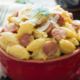 Summer-Style Hot Dog Mac and Cheese