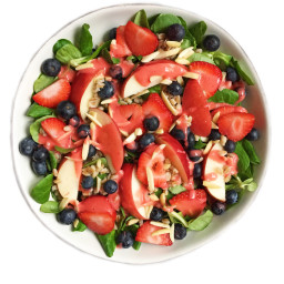 Summer Superfood Salad with Strawberry Lemon Dressing