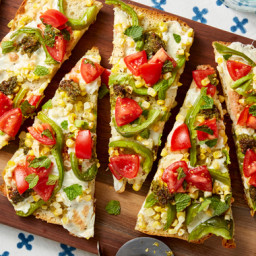 Summer Vegetable Focaccia Pizzas with Marinated Tomatoes