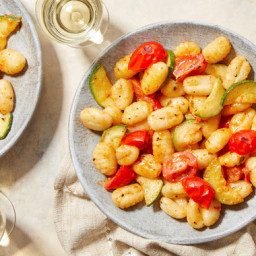 Summer Vegetable Gnocchi with Creamy Calabrian Chile Sauce