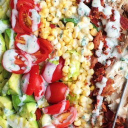 Summery Cobb Salad with Buttermilk Dressing