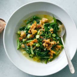 Summery Greens and Beans With Toasted Crumbs