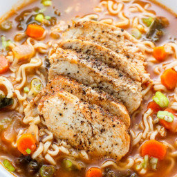 Sunday Suppers: Blackened Chicken Ramen Noodle Soup