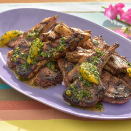 Sunny's Grilled Lamb Chops with a No Cook Orange Chutney