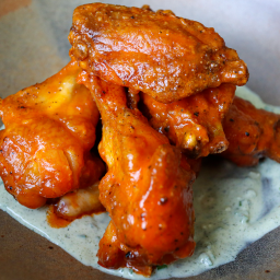 Super Easy No Fry Buffalo Wings And Blue Cheese Dressing Recipe by Tasty