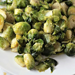 Super Easy Pan Fried Fresh Brussels Sprouts