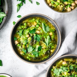 Super Green Vegetable Soup (Vegan)